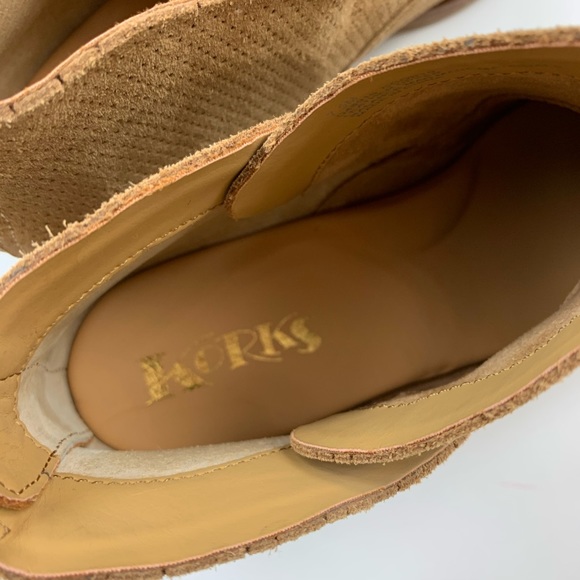Korks Maldon Tan Suede Booties Sz 7.5 - Picture 5 of 10